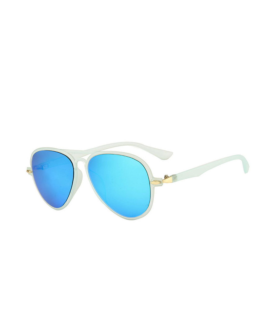 Fashion Ultralight Frame Aviator Sunglasses Blue UV400