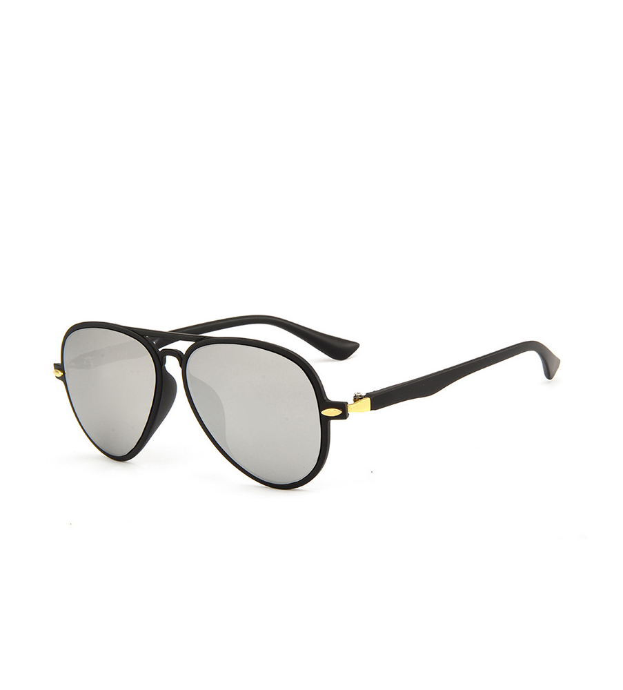Fashion Ultralight Frame Aviator Sunglasses Grey UV400