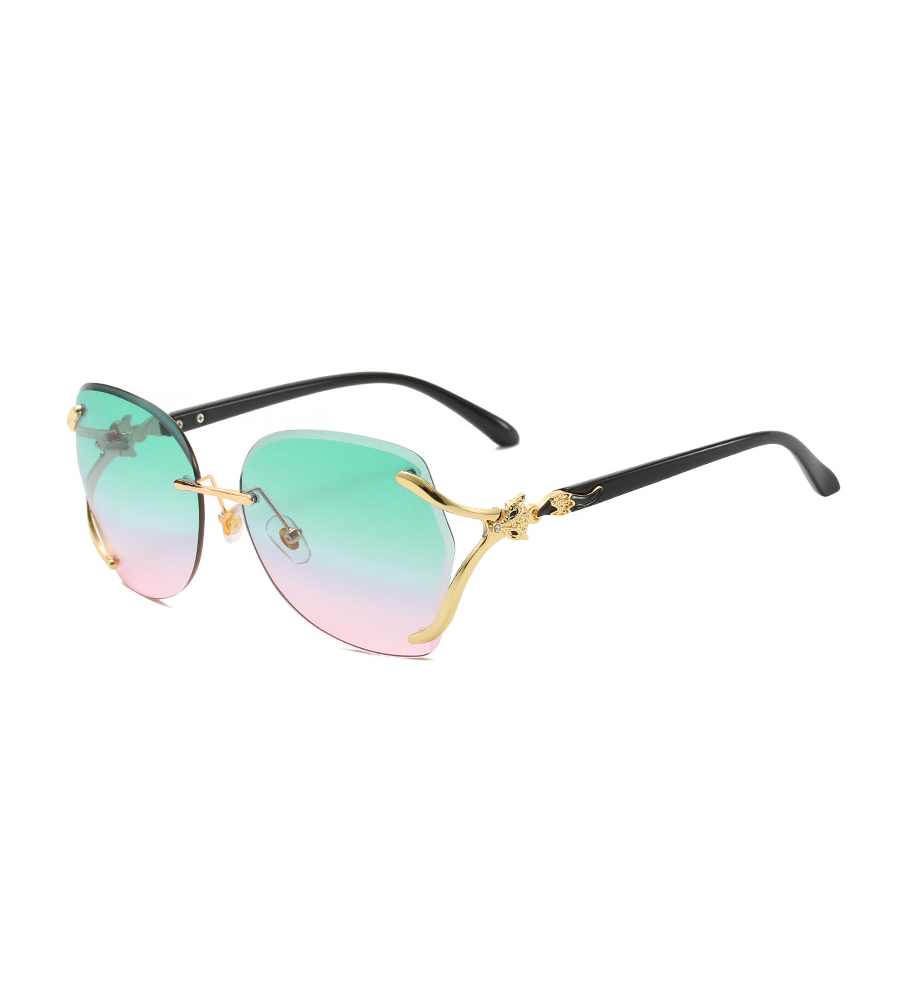 Fox head wild sunglasses Green