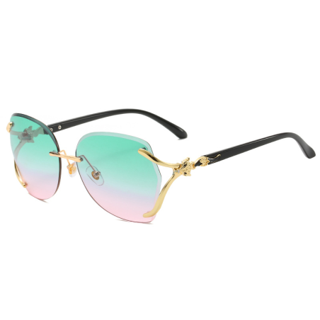 Fox head wild sunglasses Green