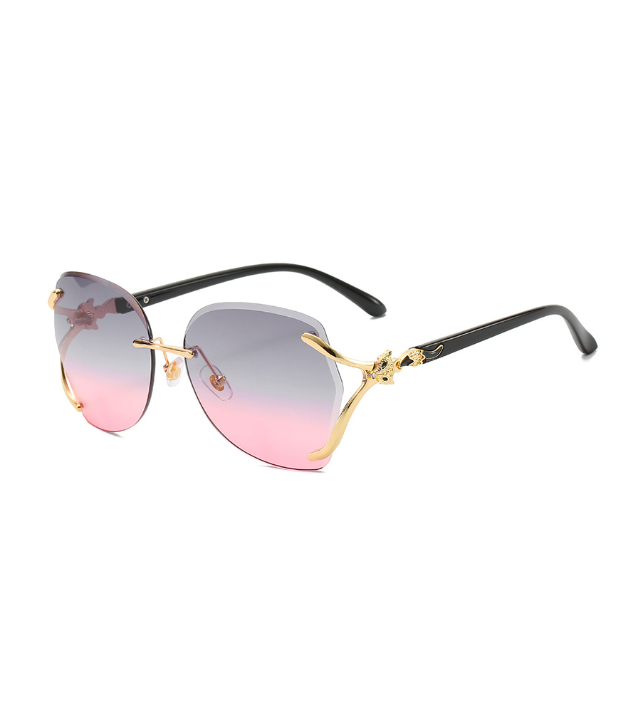 Fox head wild sunglasses Pink