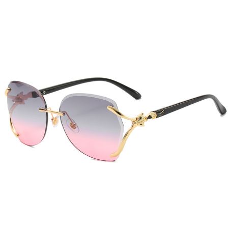 Fox head wild sunglasses Pink