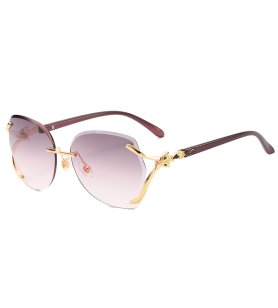 Fox head wild sunglasses Purple